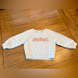 Crewcuts “Apres Ski” Crewneck Sweatshirt, Size XXS / 2-3T